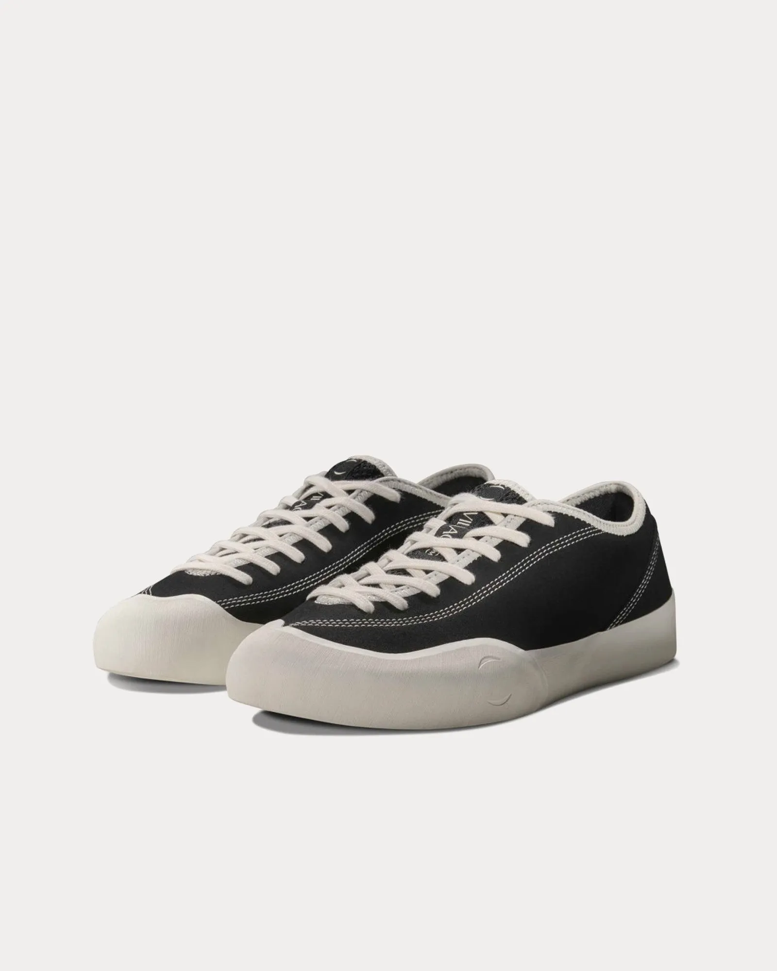 1:30PM Black / Whisper White Low Top Sneakers