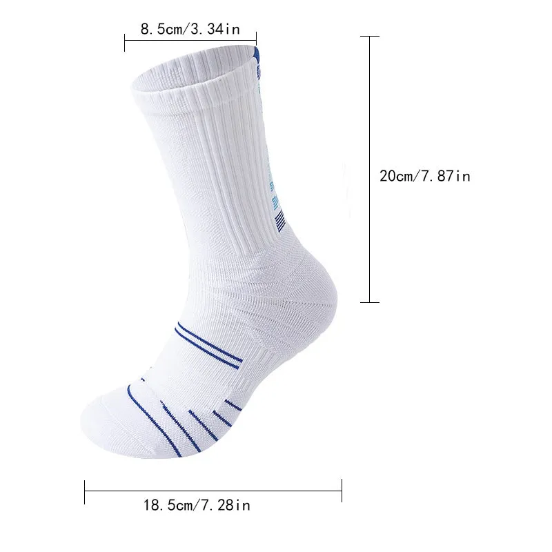9 Pairs Men's Compression Crew Socks – Cushioned, Anti-Odor & Non-Slip