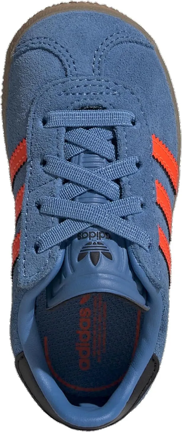 Adidas Originals Gazelle - Boys' Toddler (JP7134, Focus Blue/Solar Orange/Black)