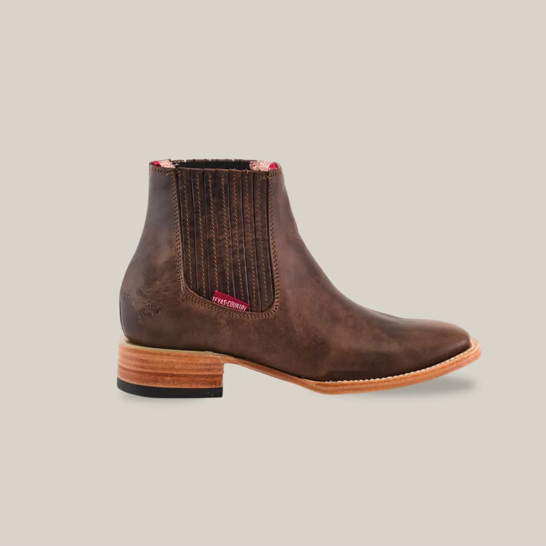 Alamo Brown Square Toe