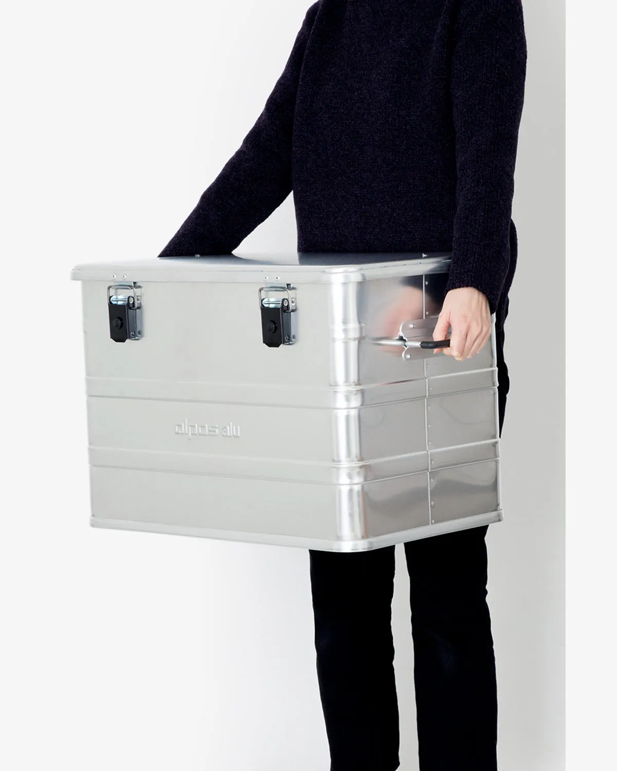ALPOS ALUMI CONTAINER WITH LID - M