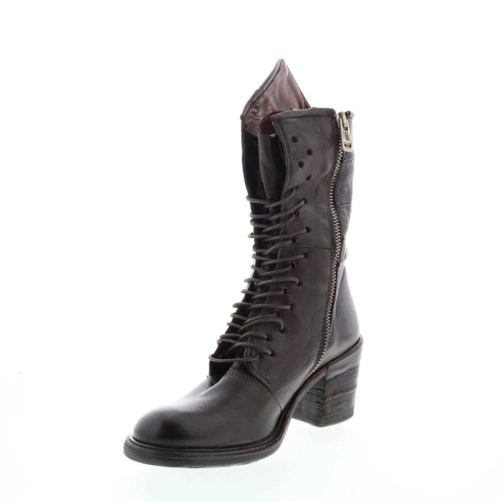 A.S. 98 Jasper A24202-101 Womens Brown Leather Lace Up Casual Dress Boots