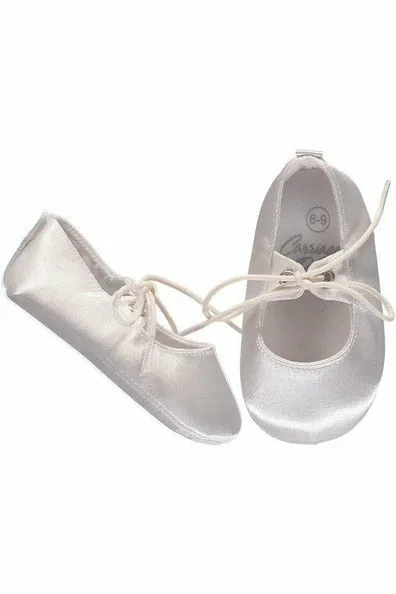 Baby Boy Christening and Baptism Satin Shoes Soft Soles