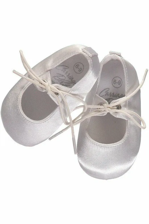 Baby Boy Christening and Baptism Satin Shoes Soft Soles
