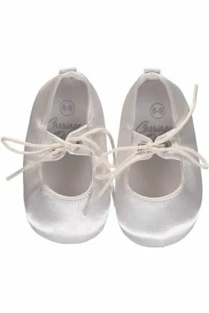 Baby Boy Christening and Baptism Satin Shoes Soft Soles