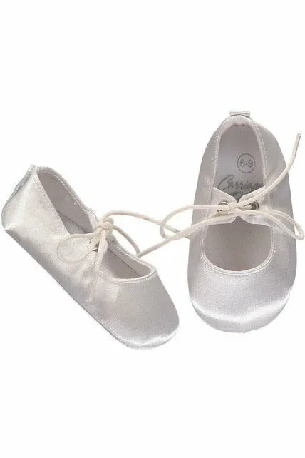 Baby Boy Christening and Baptism Satin Shoes Soft Soles