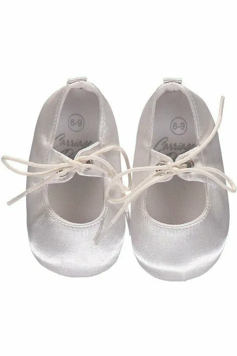 Baby Boy Christening and Baptism Satin Shoes Soft Soles