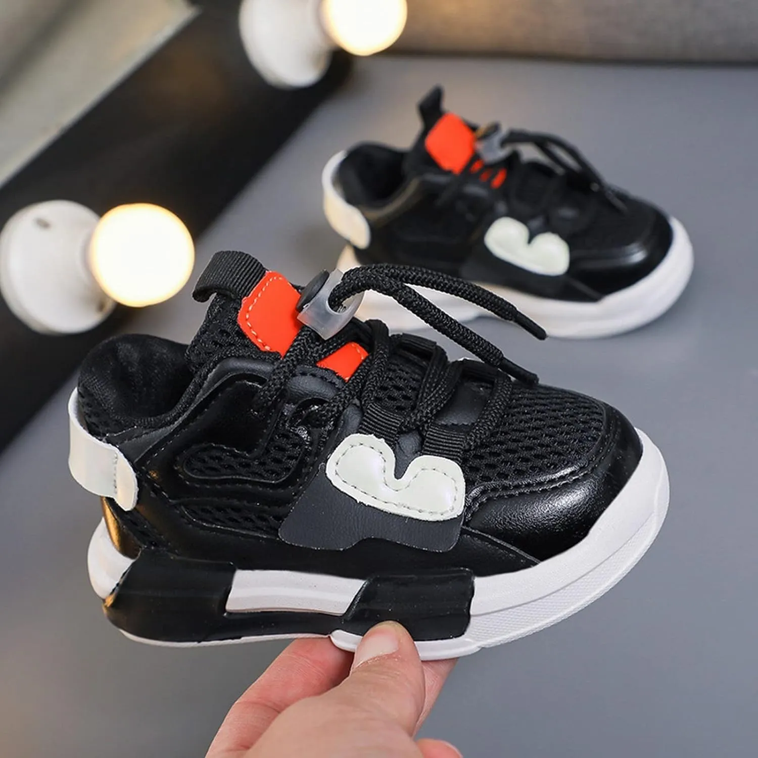 Baby Boy Girl Mesh Shoes Toddler Kids Lightweight Sneakers Non Slip Infant Slip On Softy Sole First Walking Shoes