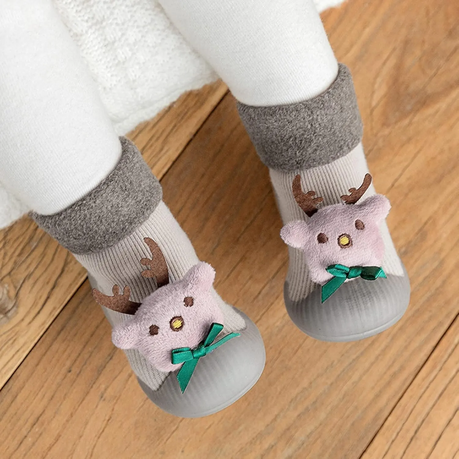 Baby Girl Shoes,Toddler Baby Kids Boys Girls Christmas 3D Socks Shoes Cartoon Slipper Prewalker Shoes Girls Shoes