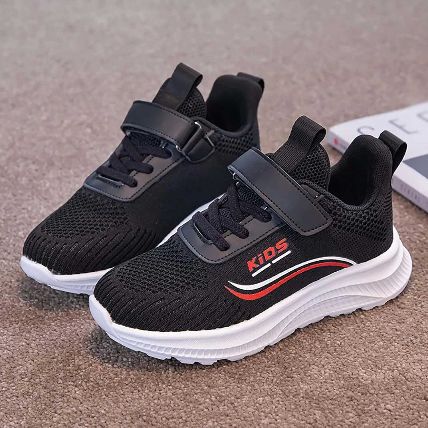 Big Kids Running Shoes Walking Sports Shoes Fine Knit Mesh Shoes Lightweight Breathable Athletic Baby Girl Shoes