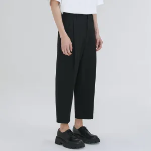 Black Cropped Trousers