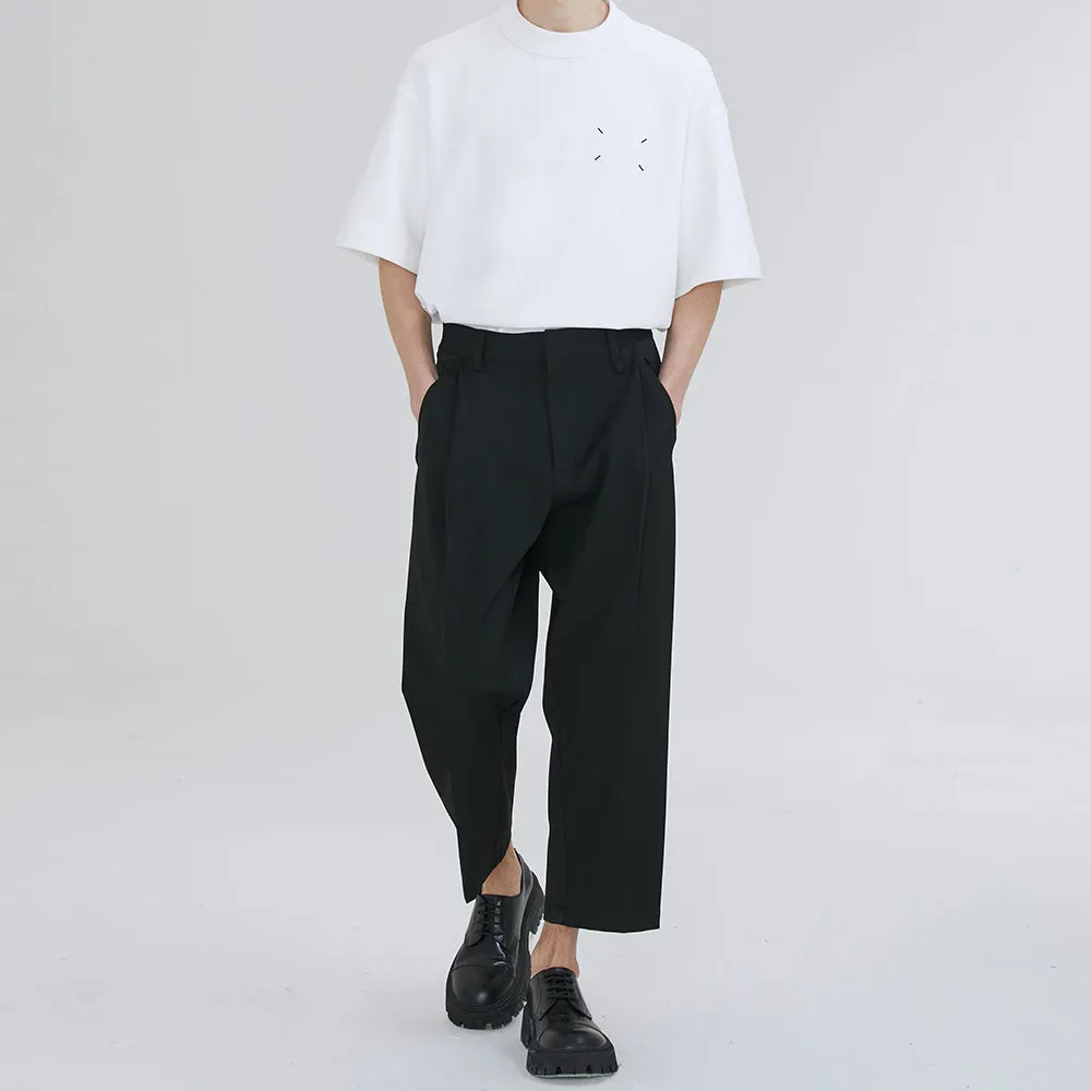 Black Cropped Trousers