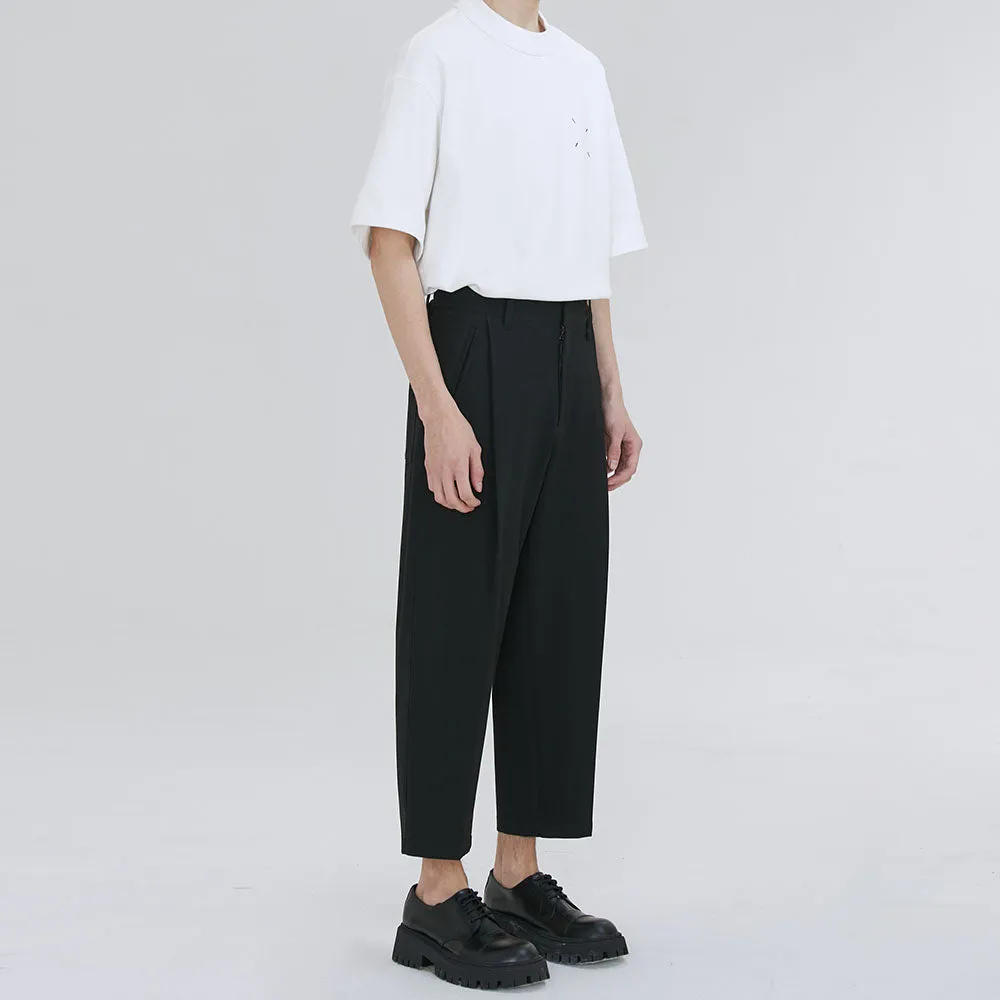Black Cropped Trousers