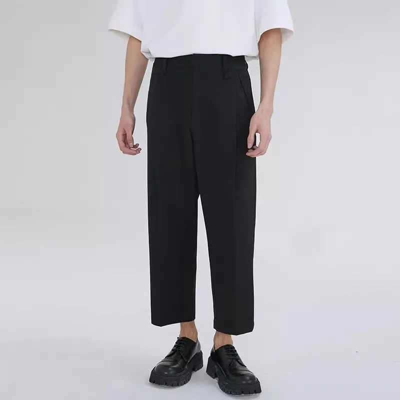 Black Cropped Trousers