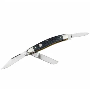 Boker Manufactory TS 2.0 Medium Stockman Jigged Black Bone Knife