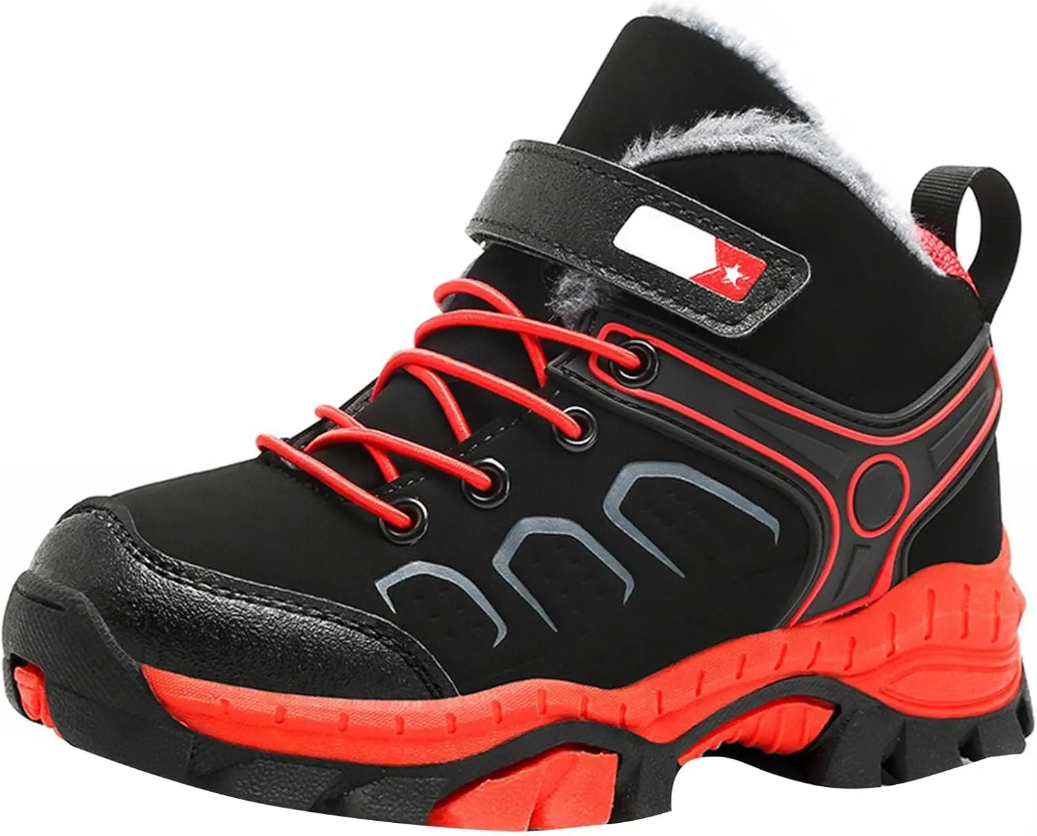 Boys Girls High Top Athletic Shoes for Kids Basketball Non Slip Running Walking Lightweight Lace-up Little Boy Shoes