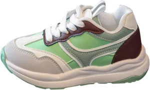 Boys Girls School Running Shoes, Kids Lace-up Lightweight Breathable Tennis Shoes, Flat Bottom Casual Walking Us Kid