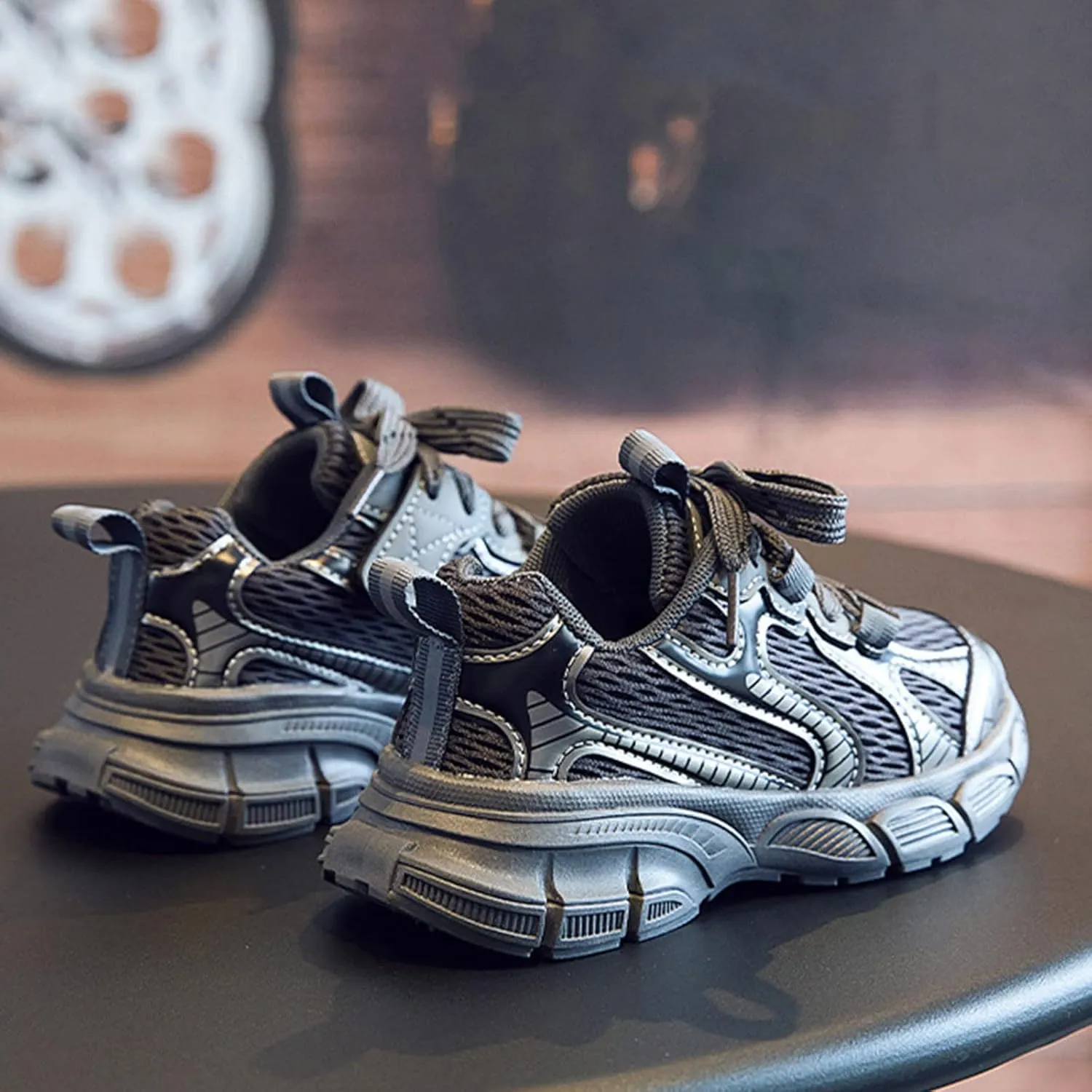Boys Girls Shoes Kids Tennis Running Athletic Sport Sneakers Breathable Non Slip Mesh Comfortable Girls Dress Shoes