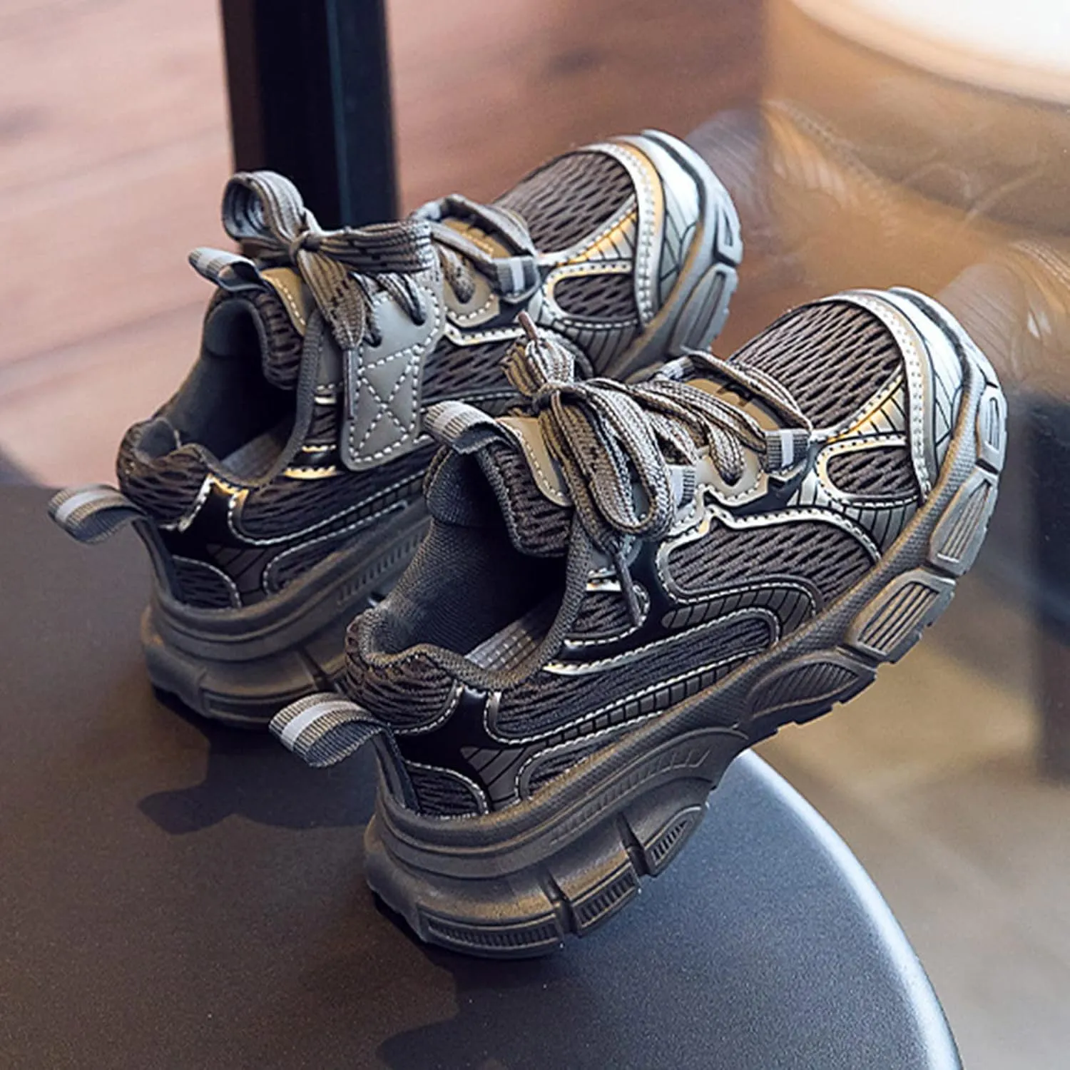 Boys Girls Shoes Kids Tennis Running Athletic Sport Sneakers Breathable Non Slip Mesh Comfortable Girls Dress Shoes