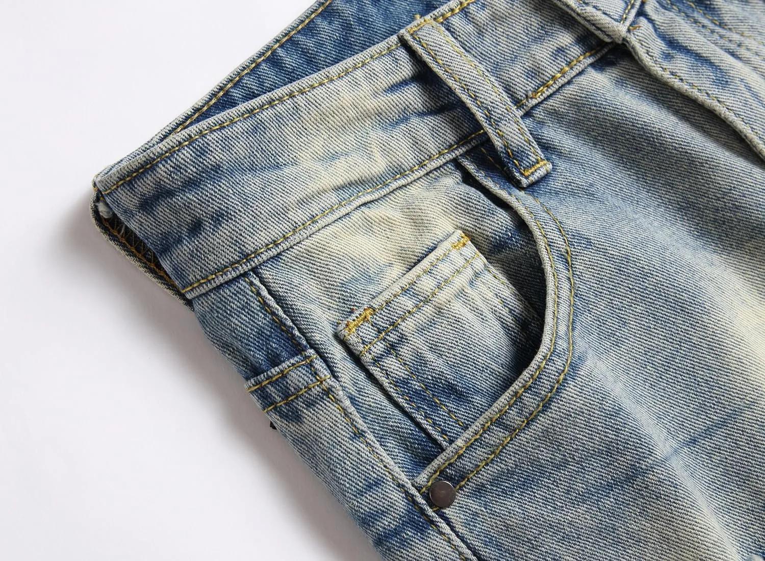 Boy's Skinny Fit Ripped Destroyed Distressed Fashion Denim Jeans Pants