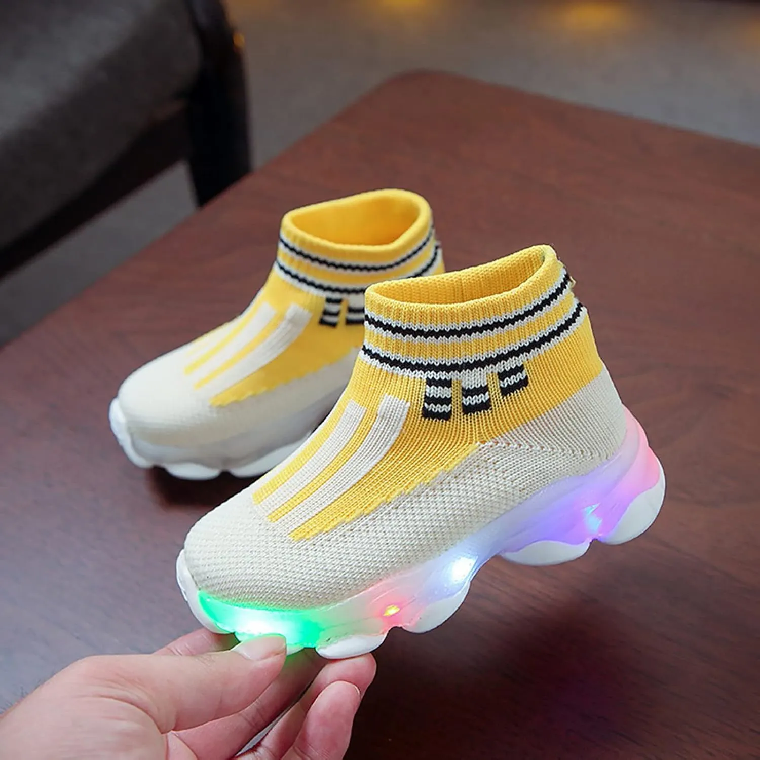 Boys' Sneakers 1-6 Years Children Kids Baby Girls Sneakers Bling Led Light Casual Sport Shoes Baby Sneakers