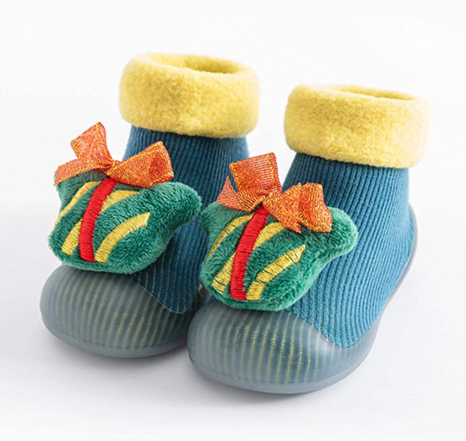 Breathable Shoe Christmas Kids 3D Socks Baby Cartoon Shoes Toddler Boys Slipper Prewalker Kids Shoes Size 4