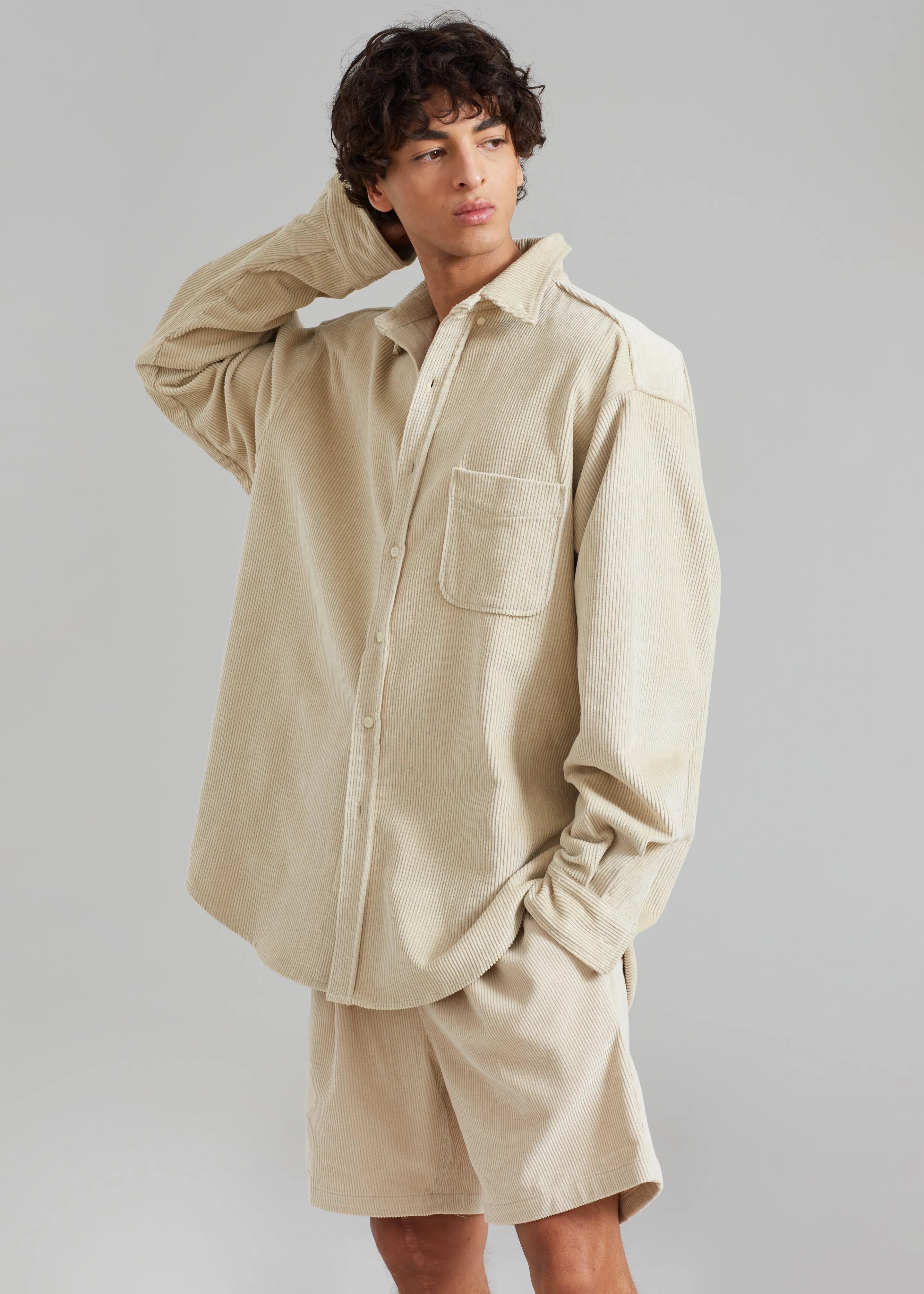 Camden Corduroy Shorts - Cream