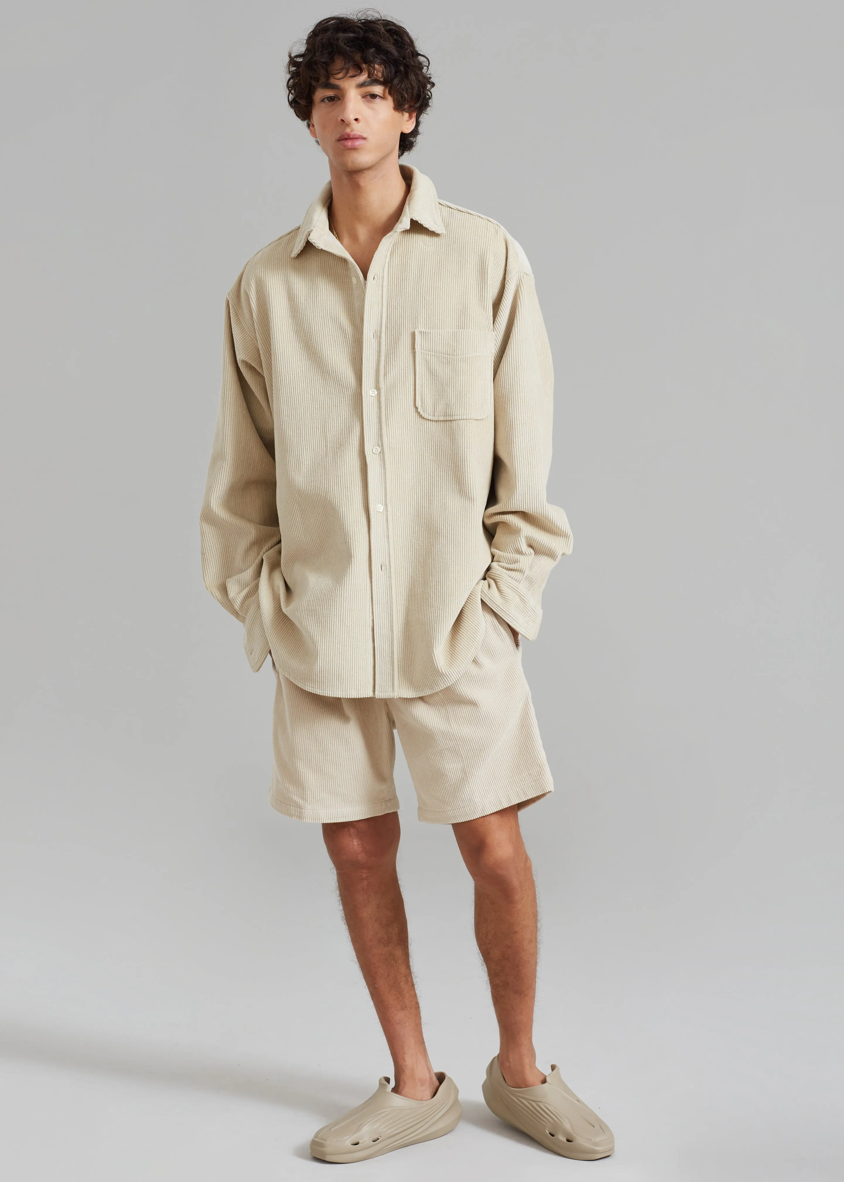 Camden Corduroy Shorts - Cream