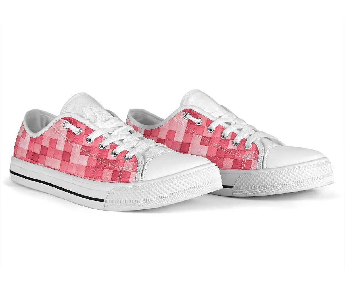 Custom Sneakers - Pink Checks
