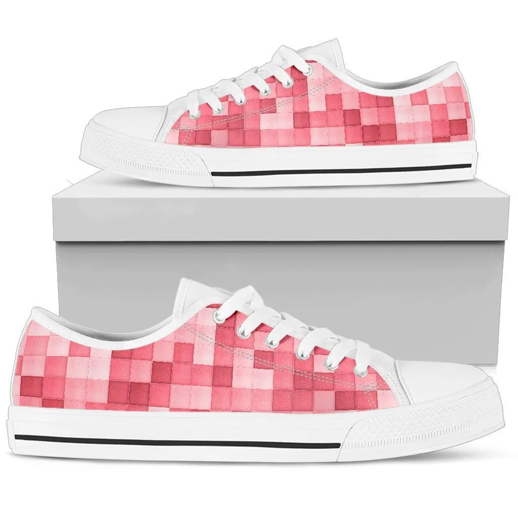 Custom Sneakers - Pink Checks