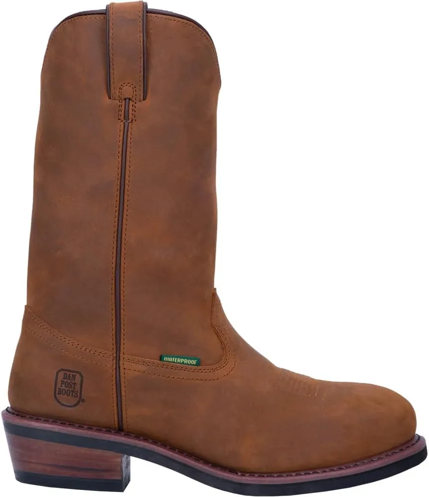 Dan Post Mens Albuquerque Waterproof Steel Toe Work Safety Shoes Casual - Brown - Size 10.5 EW