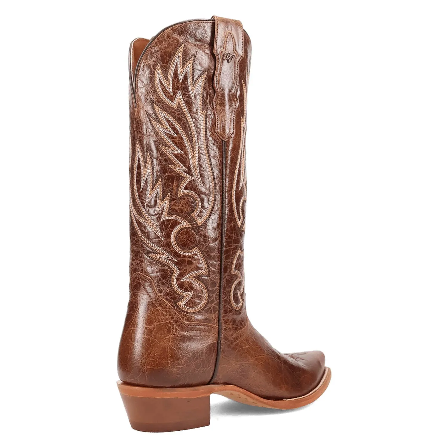 Dan Post Womens Katy Brown Leather Cowboy Boots