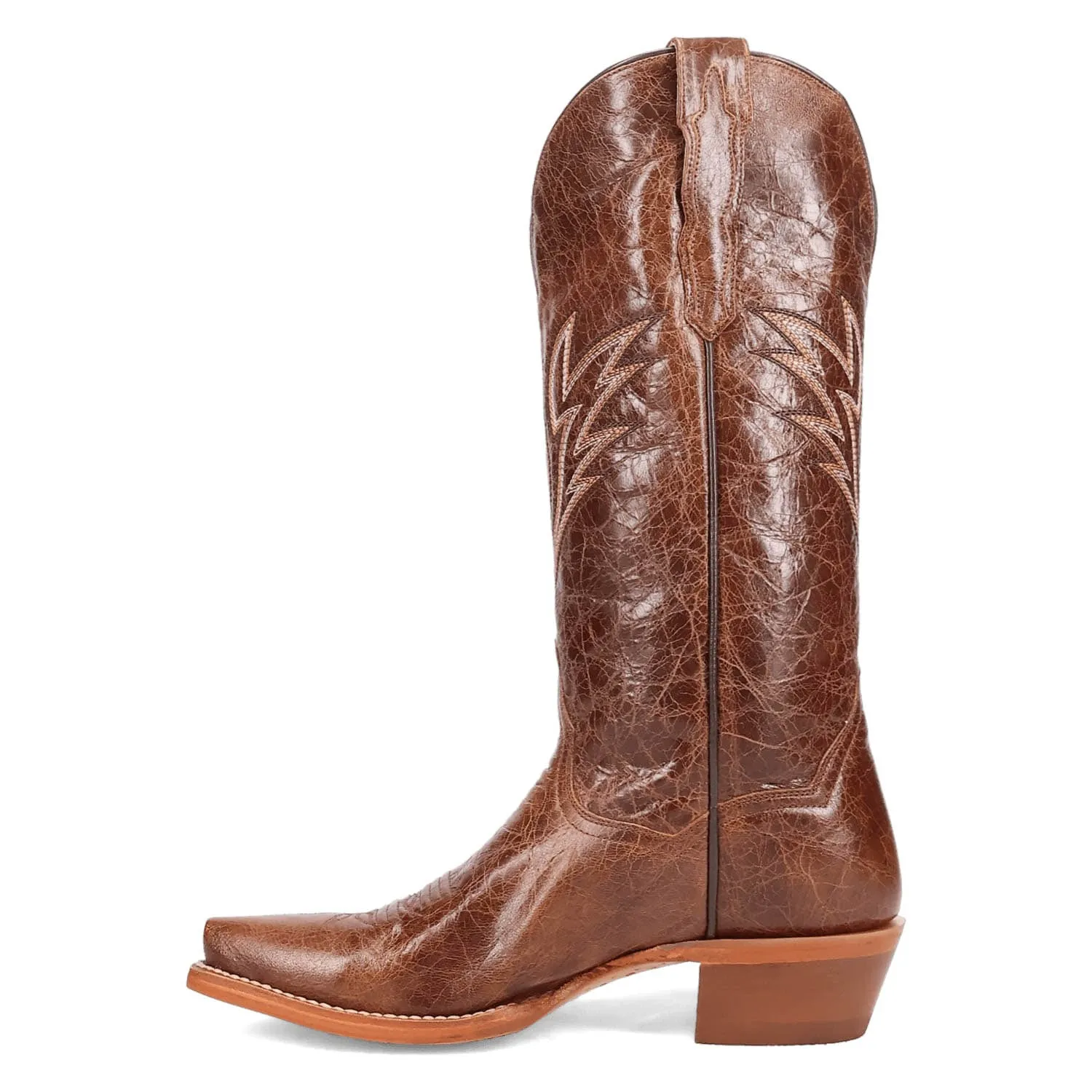 Dan Post Womens Katy Brown Leather Cowboy Boots