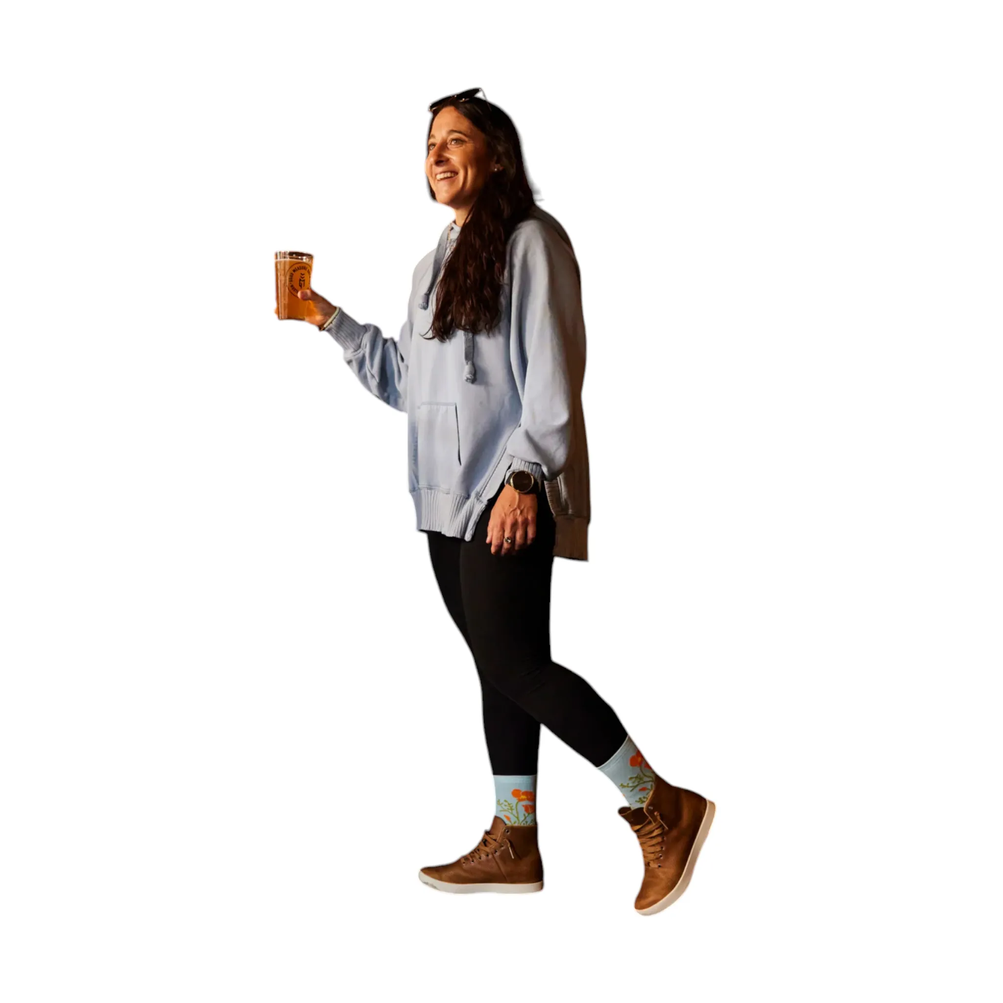 Darn Tough Women's Blossom Crew Lightweight Lifestyle Socks