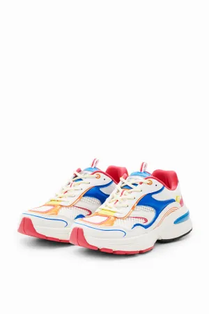 Desigual Moon Blanca Running Style Colourful Sneakers 24SSKP07