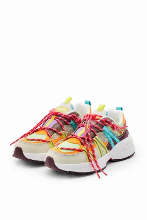 Desigual Moon Trekking Patch Multicoloured Running Sneakers 24SSKA15