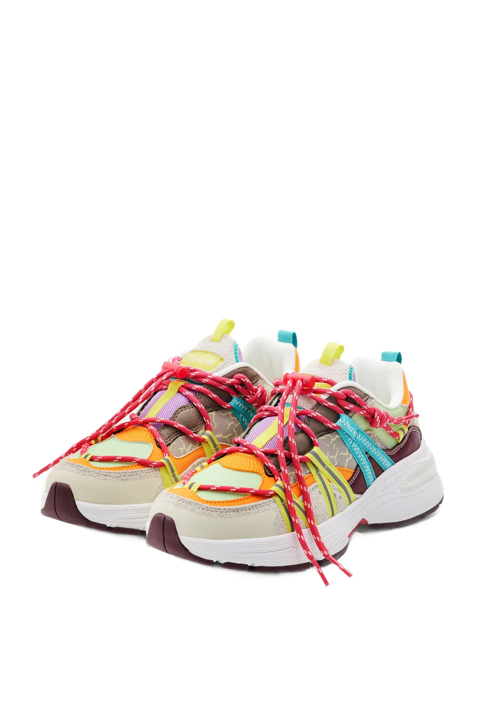 Desigual Moon Trekking Patch Multicoloured Running Sneakers 24SSKA15