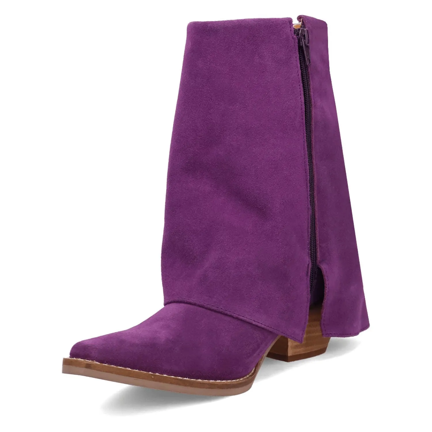 Dingo Womens Marlie Purple Suede Cowboy Boots