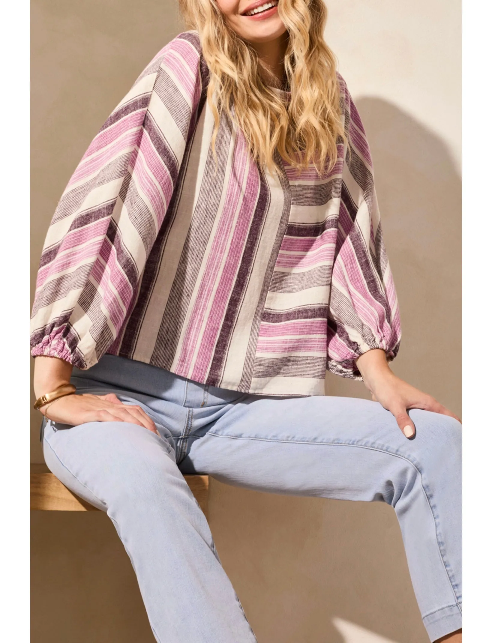 DOLMAN SLEEVE BOATNECK TOP