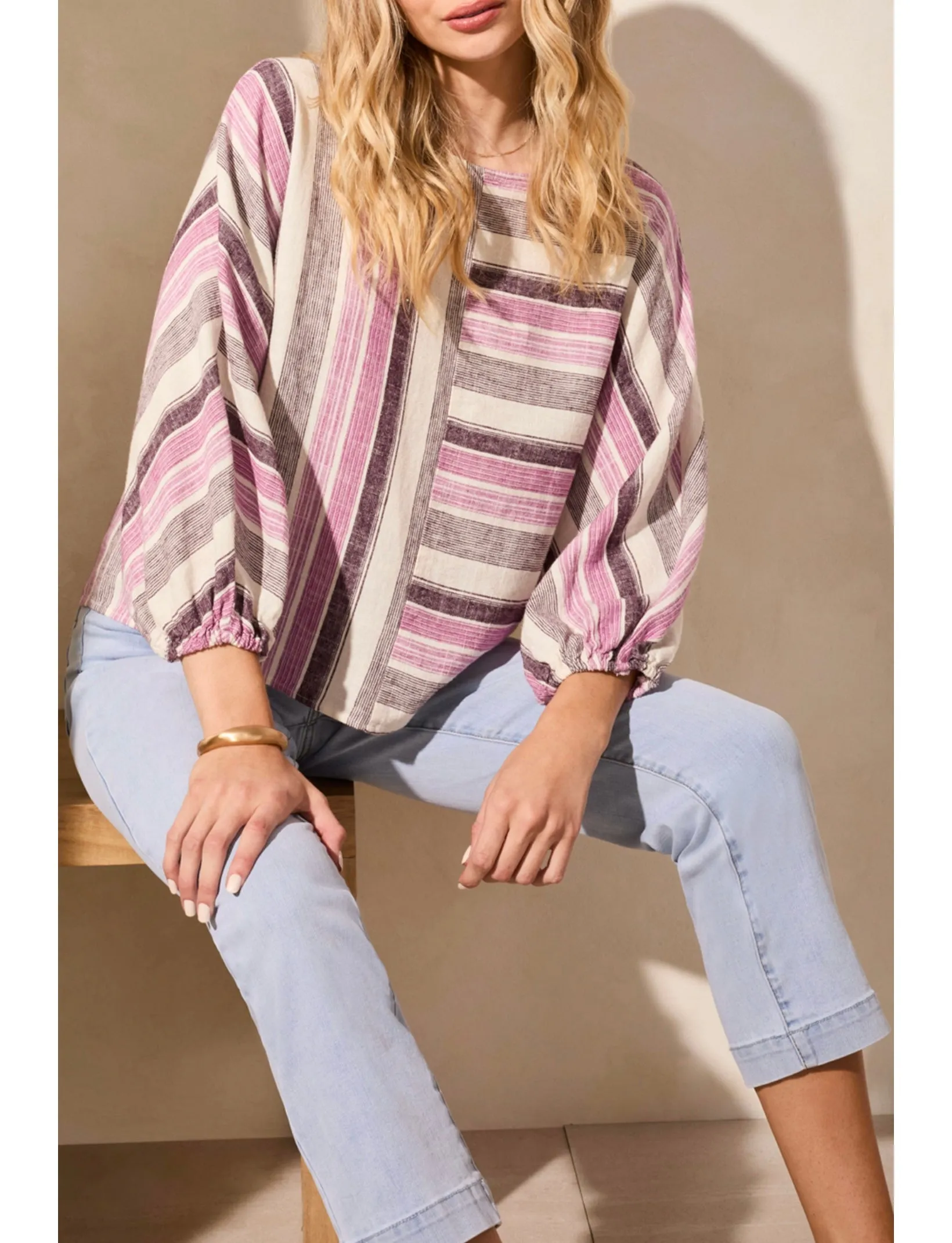 DOLMAN SLEEVE BOATNECK TOP