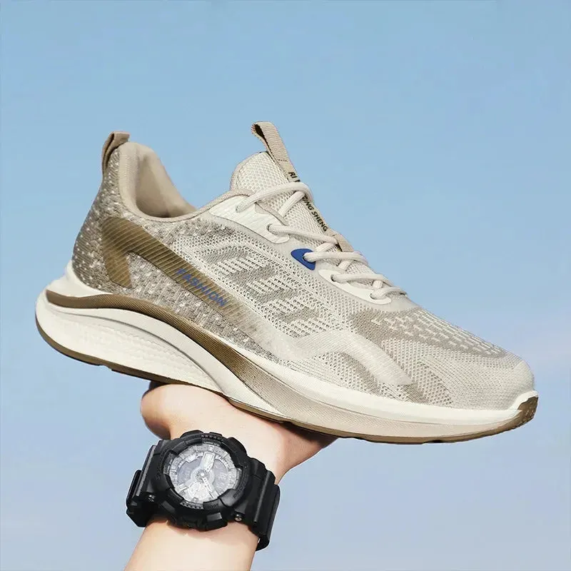 Fashion Men Sneakers Mesh Casual Shoes Lac-up Men Shoes Lightweight Vulcanize Shoes Walking Sneakers Zapatillas Hombre