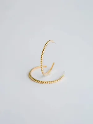 FRANKIE GOLD HOOPS MICHELLE MCDOWELL