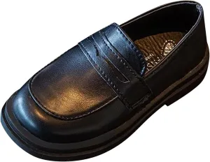 Girls Chunky Loafers Dress Shoes for Girl Platform enny Loafers Round Toe School Uniform Slip On Oxford Shoes
