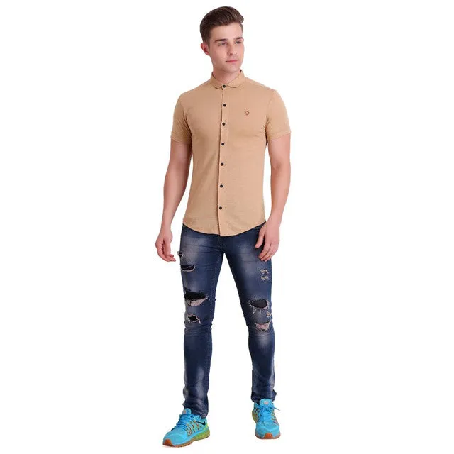HiFlyers Men Shirts - Beige
