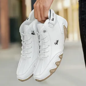 High-Quality Leather Sneakers: Comfortable Casual Shoes for Men