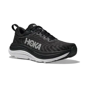 HOKA MENS RUNNING SHOES GAVIOTA 5 BLACK/WHITE