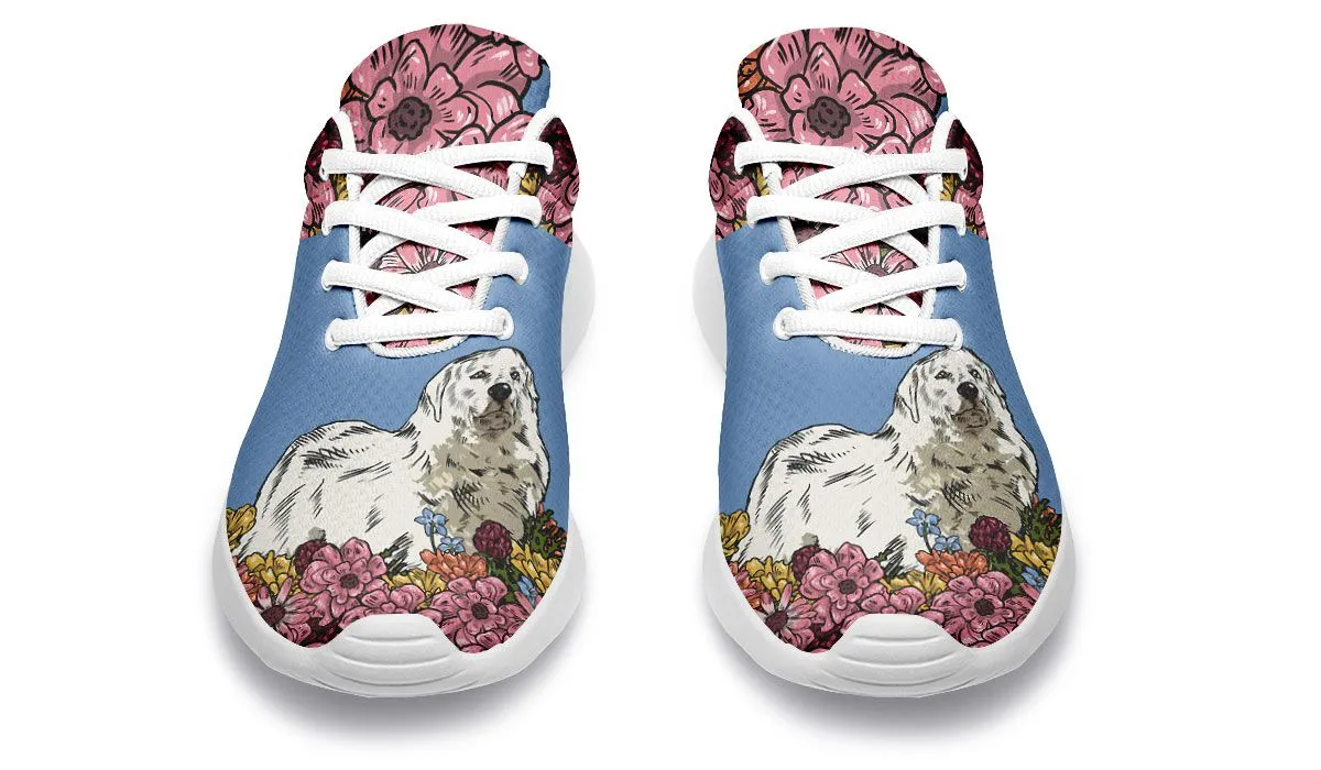Illustrated Great Pyrenees Sneakers