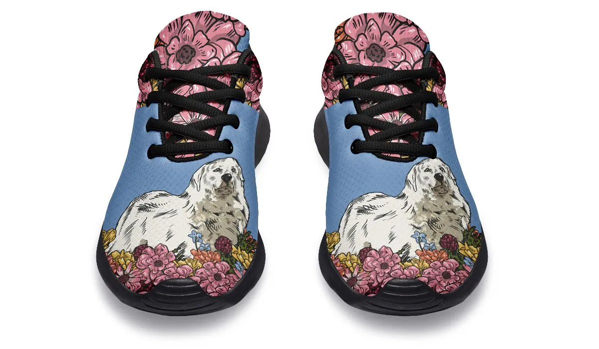 Illustrated Great Pyrenees Sneakers
