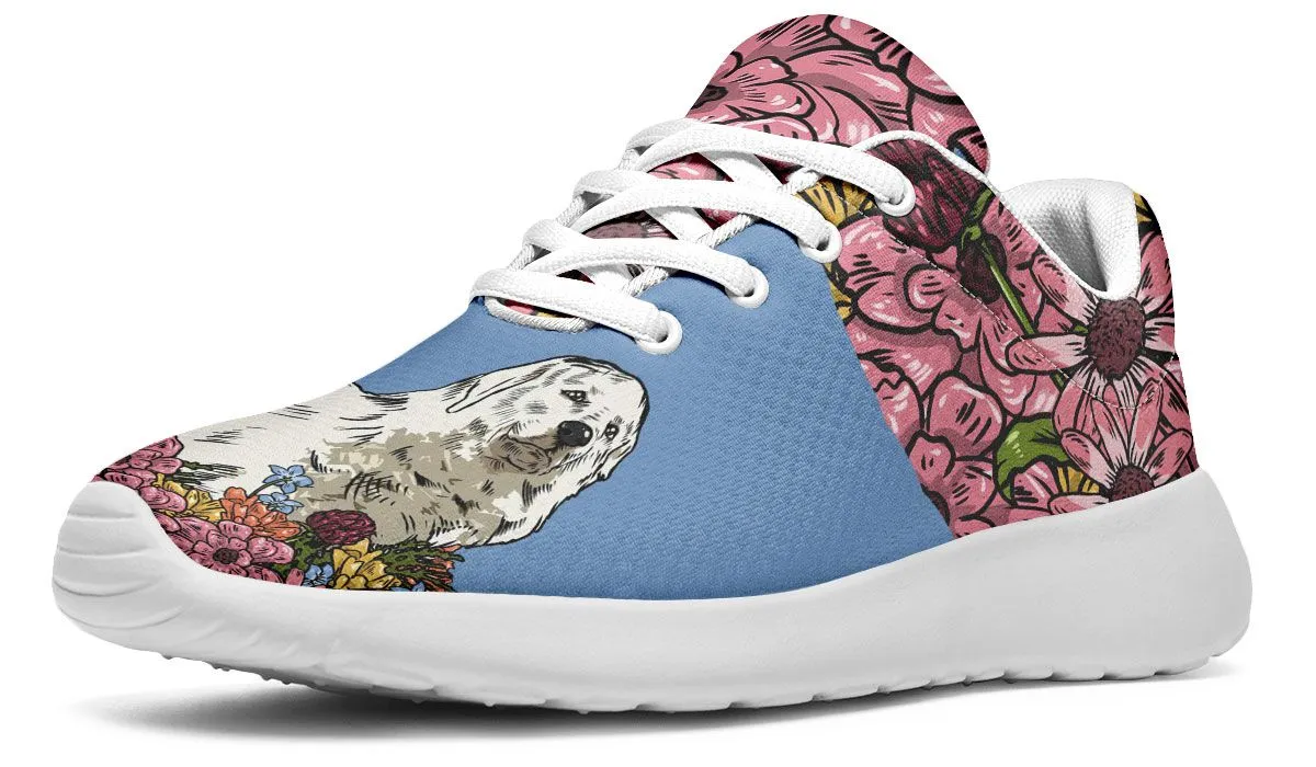 Illustrated Great Pyrenees Sneakers