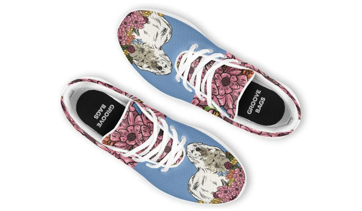 Illustrated Great Pyrenees Sneakers